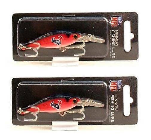 Houston Texans NFL Minnow Fishing Lure 2 Pack