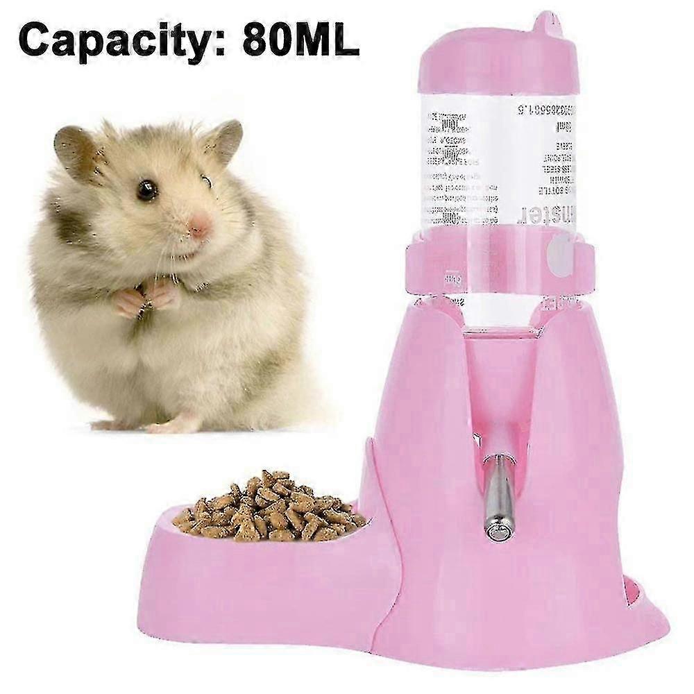 Hamster Water Bottle,pet Automatic Drinking Bottle With Food Container