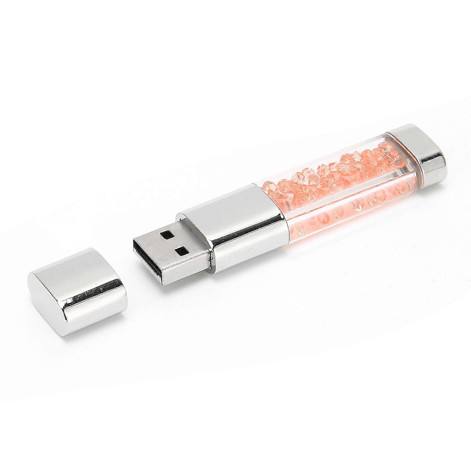 U Disk USB2.0 Car Flash Drive Memory Gift Computer Accessories Perfume Crystal Orange