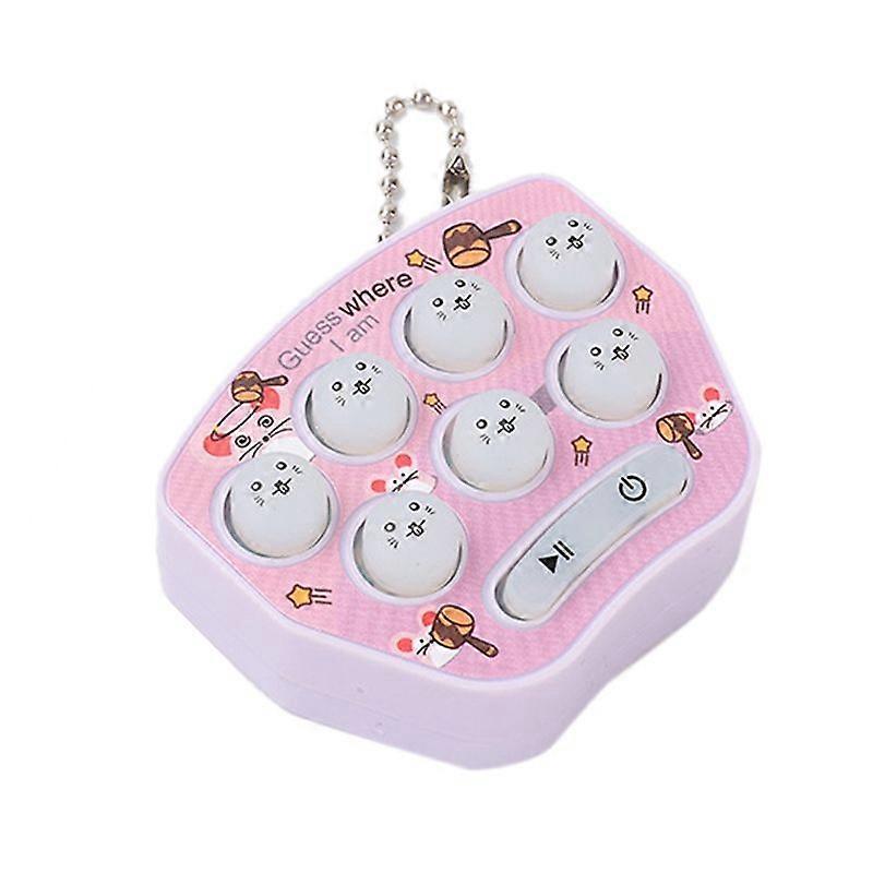Hamster Button Toy Keyring Mini Hamster Memory Game Toy Electronic Hamster Button Game Machine Purple