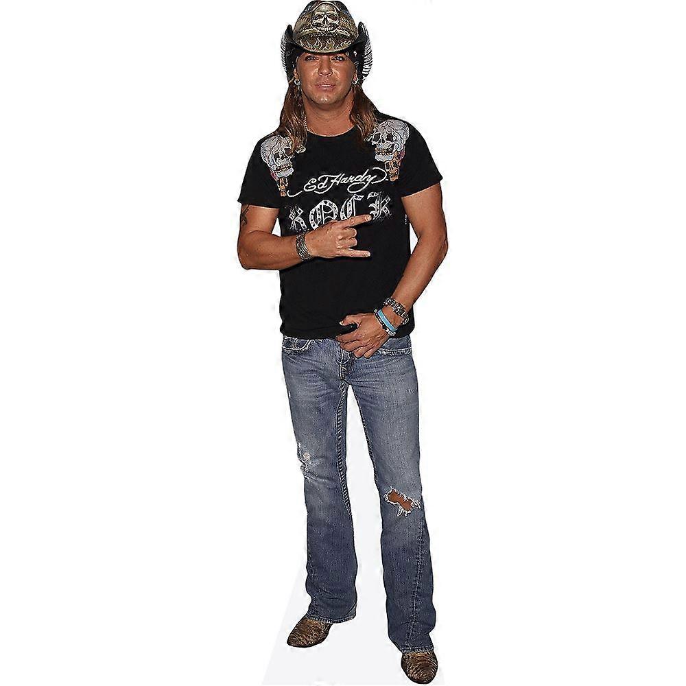 Bret Michaels (T-Shirt) Cardboard Cutout (lifesize OR mini size). Standee. Stand Up.