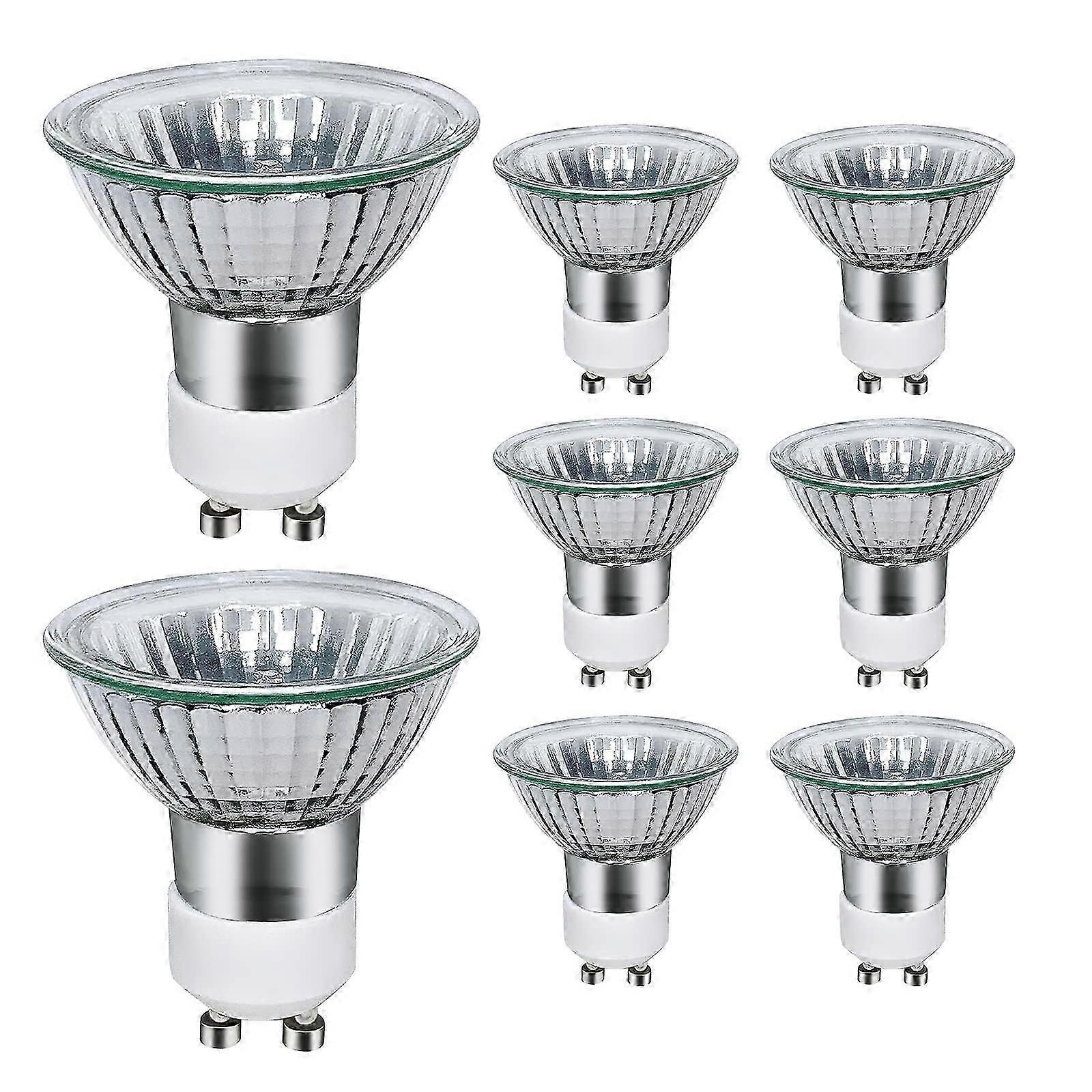 Pack of 8 GU10 Halogen Bulbs 35W,220V GU10 Halogen Spotlight Bulbs2800K Warm Withe