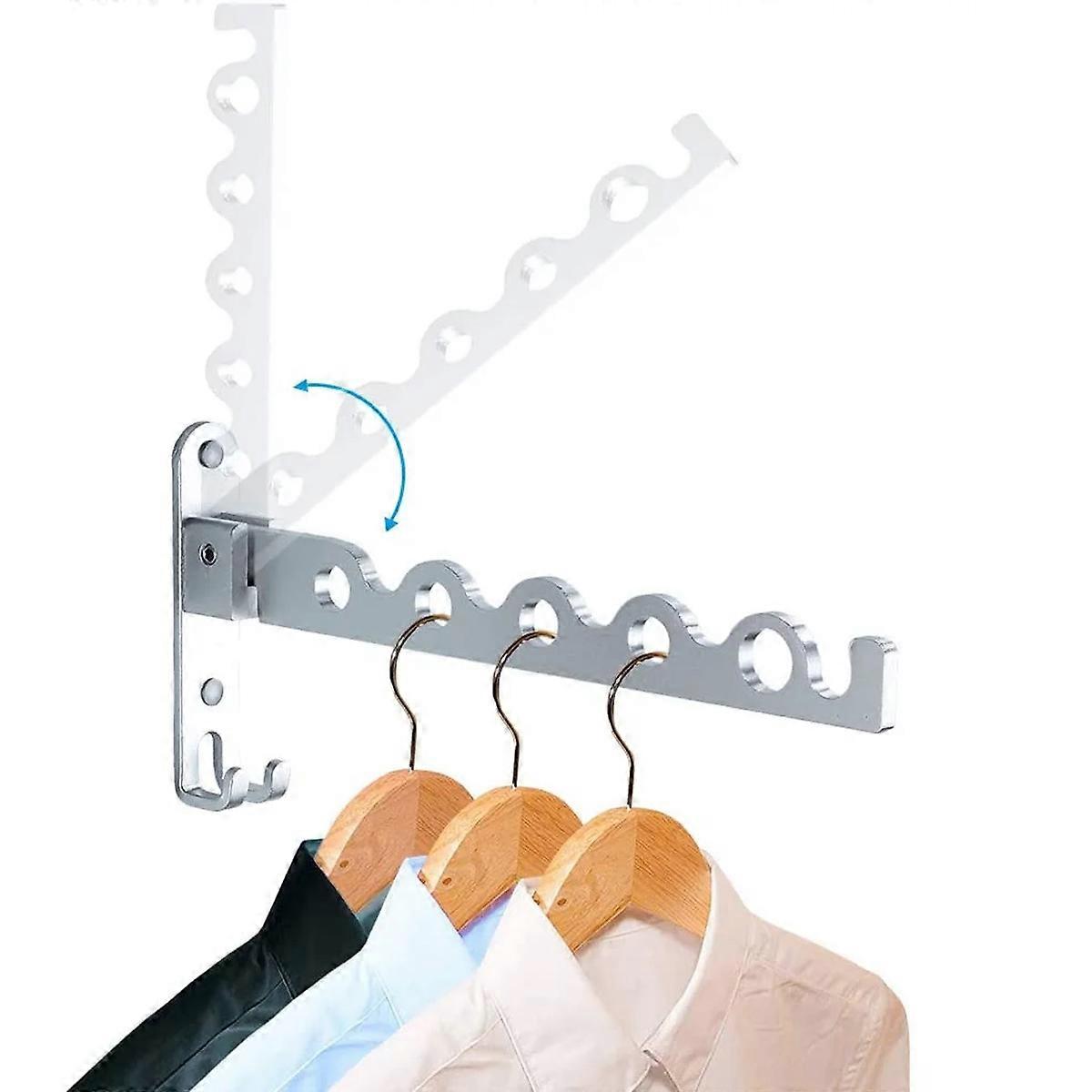 Wall Clothes Rack, Folding Clothes Drying Pole