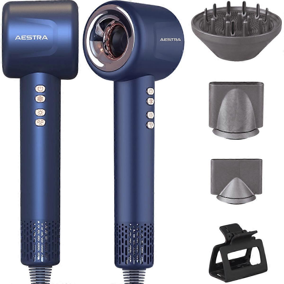 Aestra Föhn Met Diffuser Deluxe - Navy