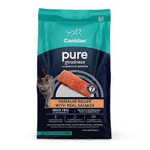 Canidae CANIDAE 纯谷物无限成分饮食干猫粮,含鲑鱼的海洋配方,每瓶1瓶/5磅