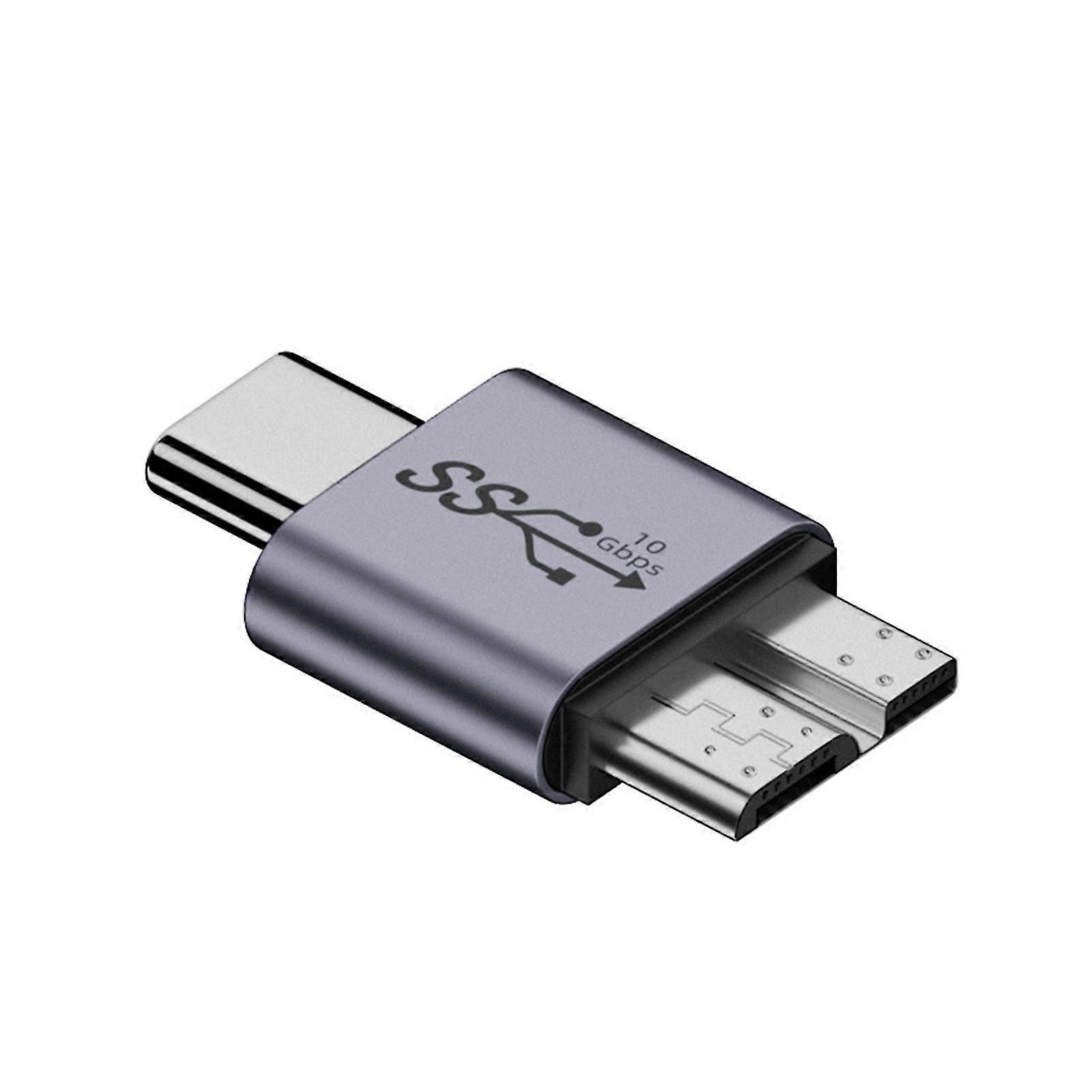 Hard Disk Adapter Two-way Type-C to Micro B Adapter High-speed Data Transmission USB to Micro B Adapter Hard Disk Accessories Office Supplies