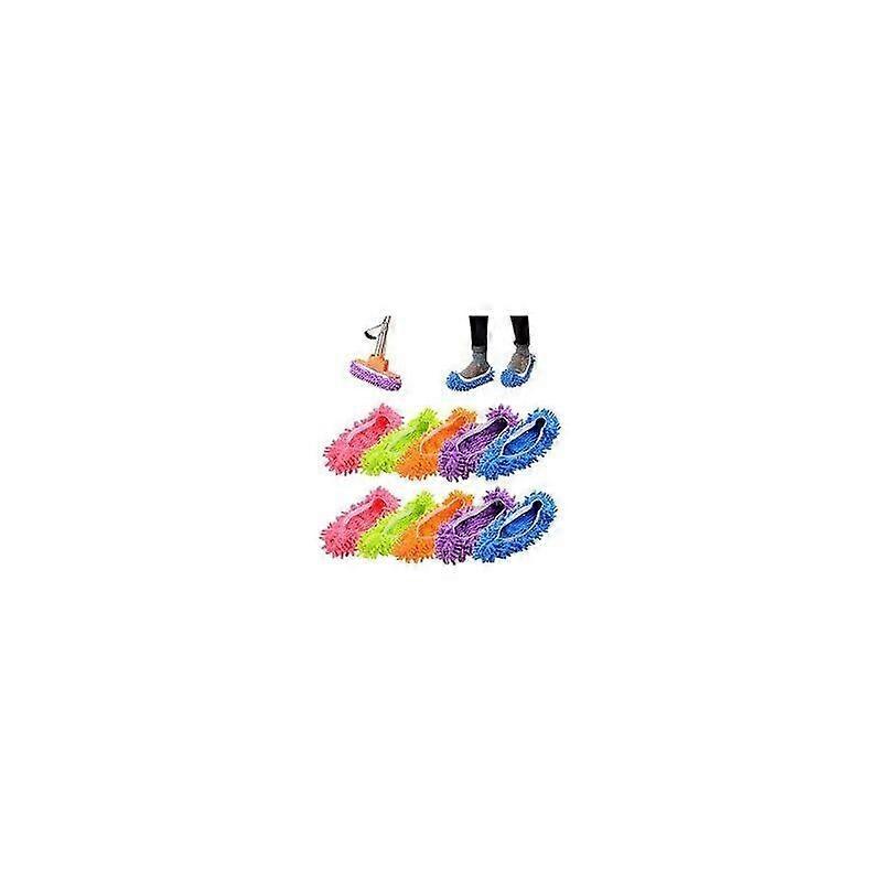 Set van 5 paar (10 stuks) multifunctionele microvezel slippers