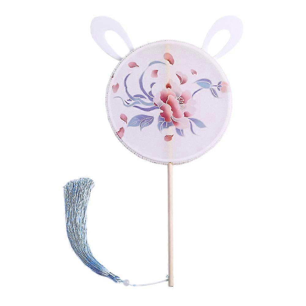 China Ancient Dance Translucent Silk Round Fan