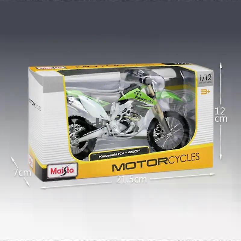 1:12 KX450F Alloy Race Motorcycle Model Simulation Diecasts Street Cross-country Motorcycle Model Childrens Gift MAXP