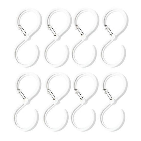 8Pcs Hanger Eco-Friendly Sturdy Glides Easily Shower Curtain Hooks Rings Shower Curtain Hooks
