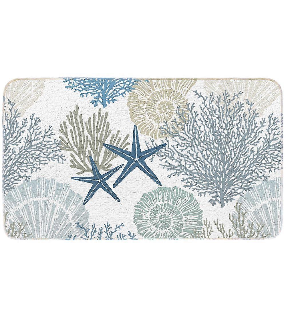 Ocean life theme non-slip mat 17×2 9 inches