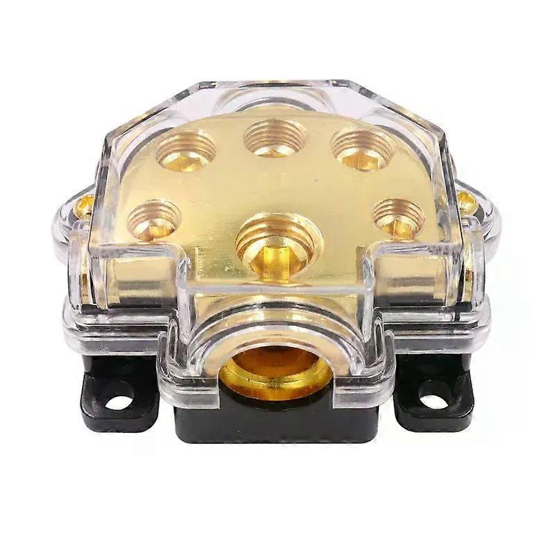 1 in 5 Way Car Power Distributor Block Car Audio Amplifier 0 Gauge in 2/4/8 Gauge Out Power Ground Distributor Blocks