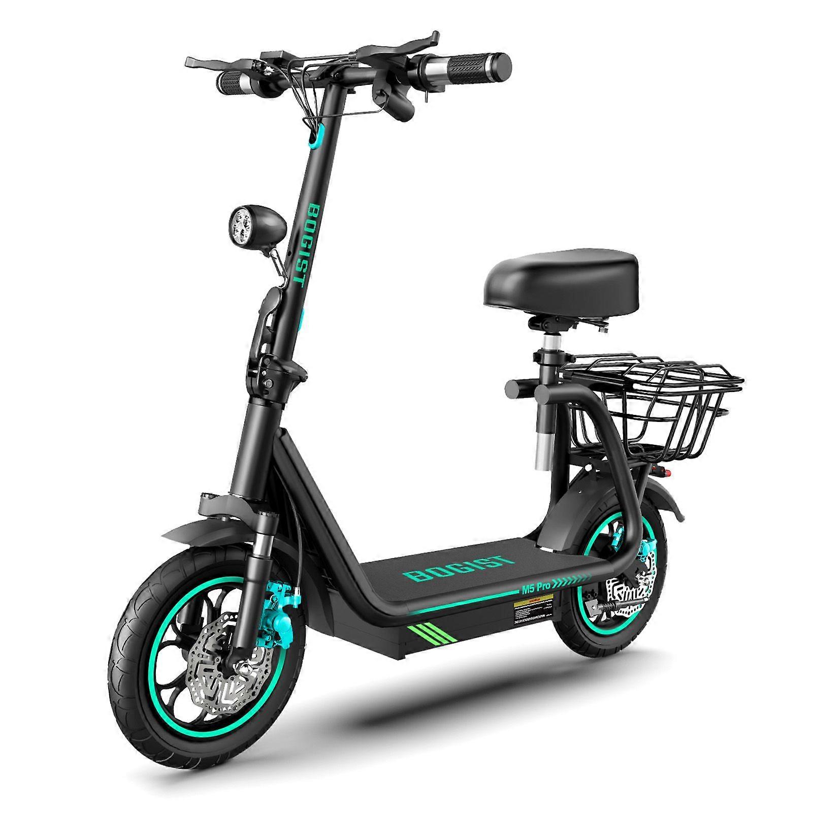 Foldable Adult Electric Scooter with 500W Motor 15AH Battery LED Light Easy Fold Shock Absorption System 35km Range Puncture-Resistant Tires