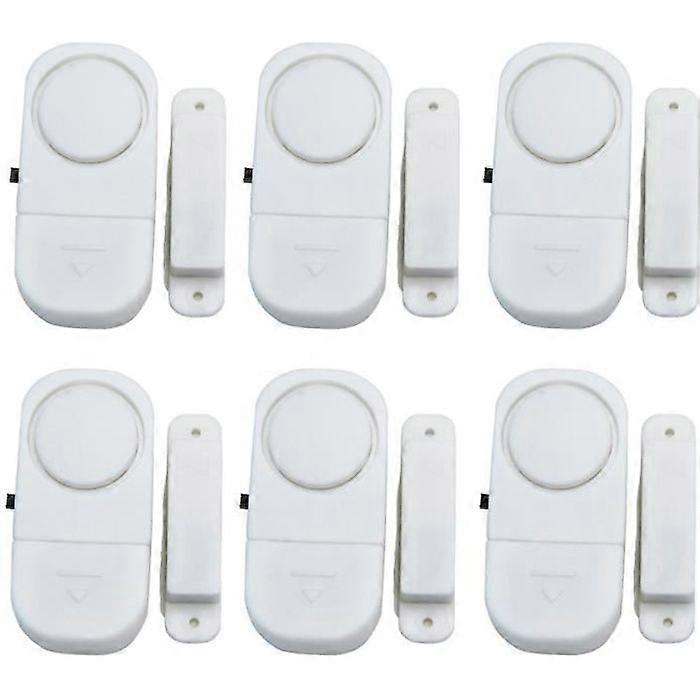 6 Sets Wireless Magnetic Door Window Security Alarm Burglar Sensor