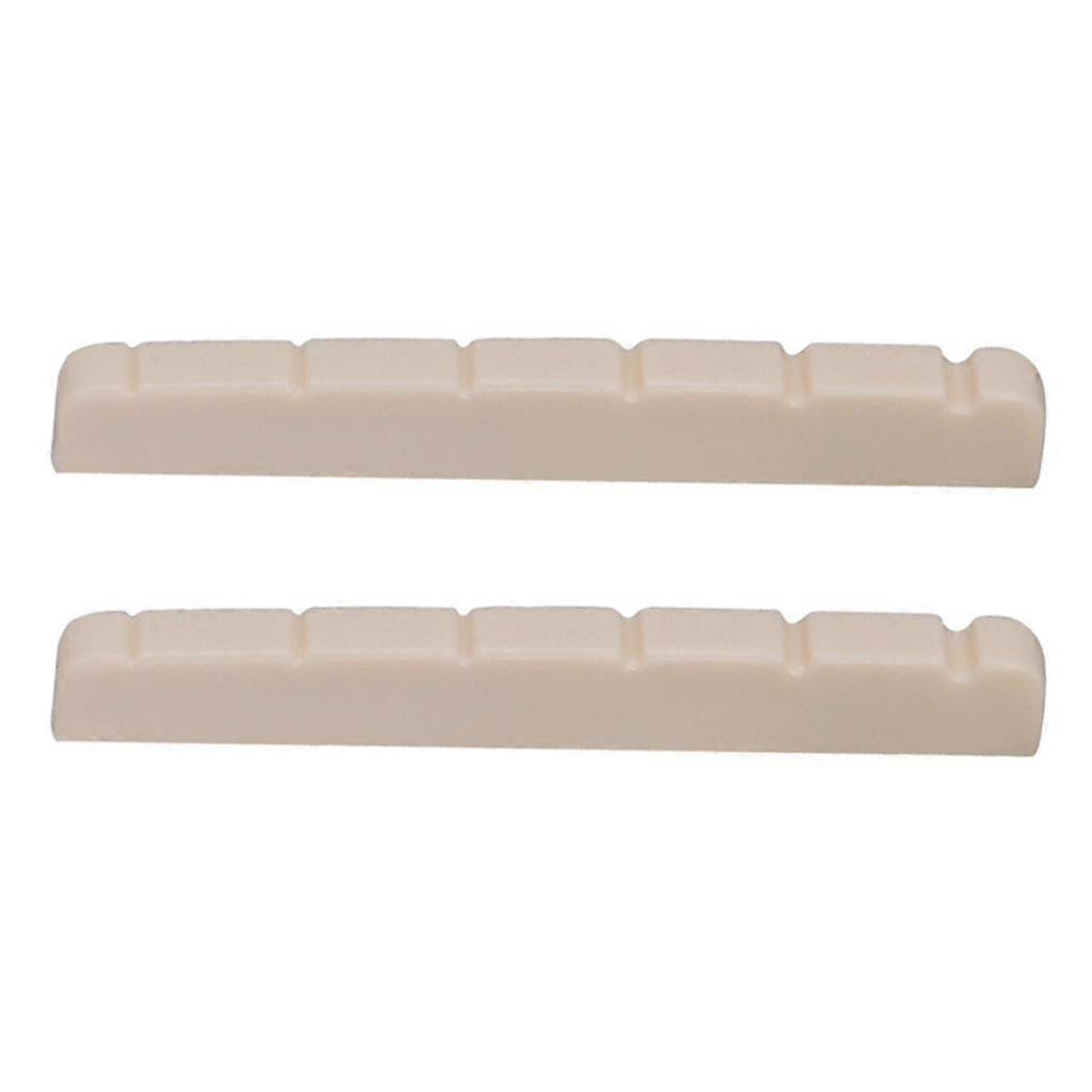 Guitar Slotted Bridge Nut White