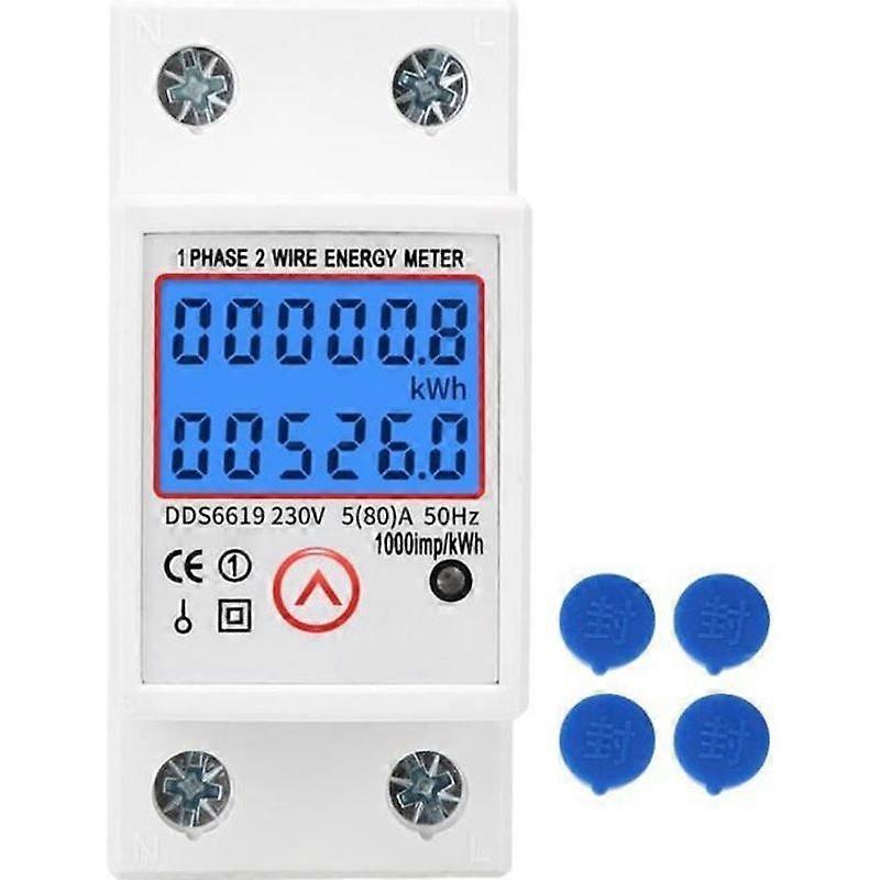 Electric energy meter - HEN - DDS6619-526L-2 - Single phase - Digital display - Multifunctional