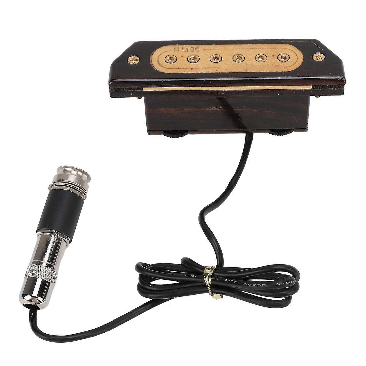 Acoustic Guitar Pickup Passive Magnetic Sound Hole Pickup with Volume Tone Control Knob