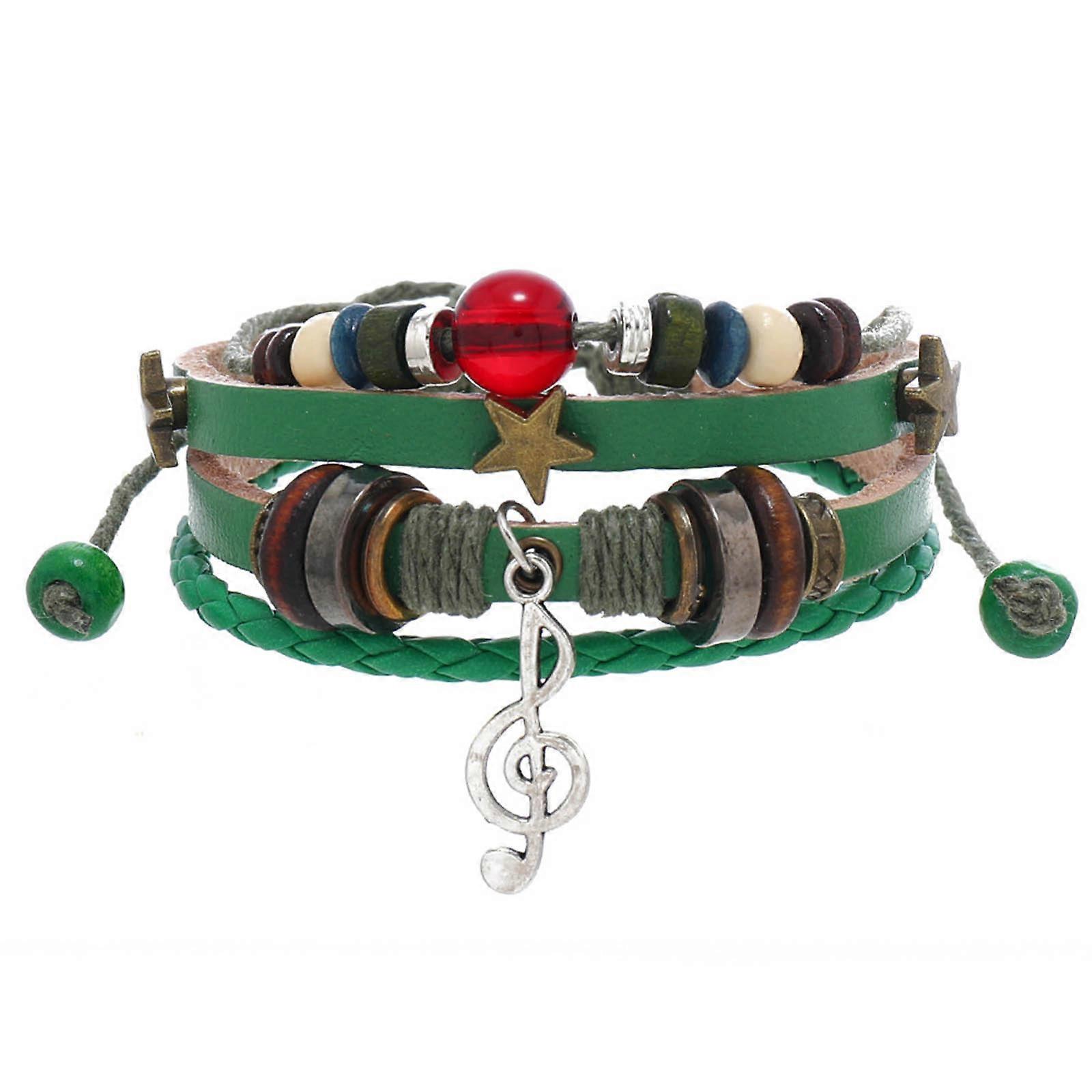 Elegant Leather Wrap Bracelets for Women Bohomian Multi-Layer Bead Cuff Bracelet Jewelry Gift Personalized Accessory