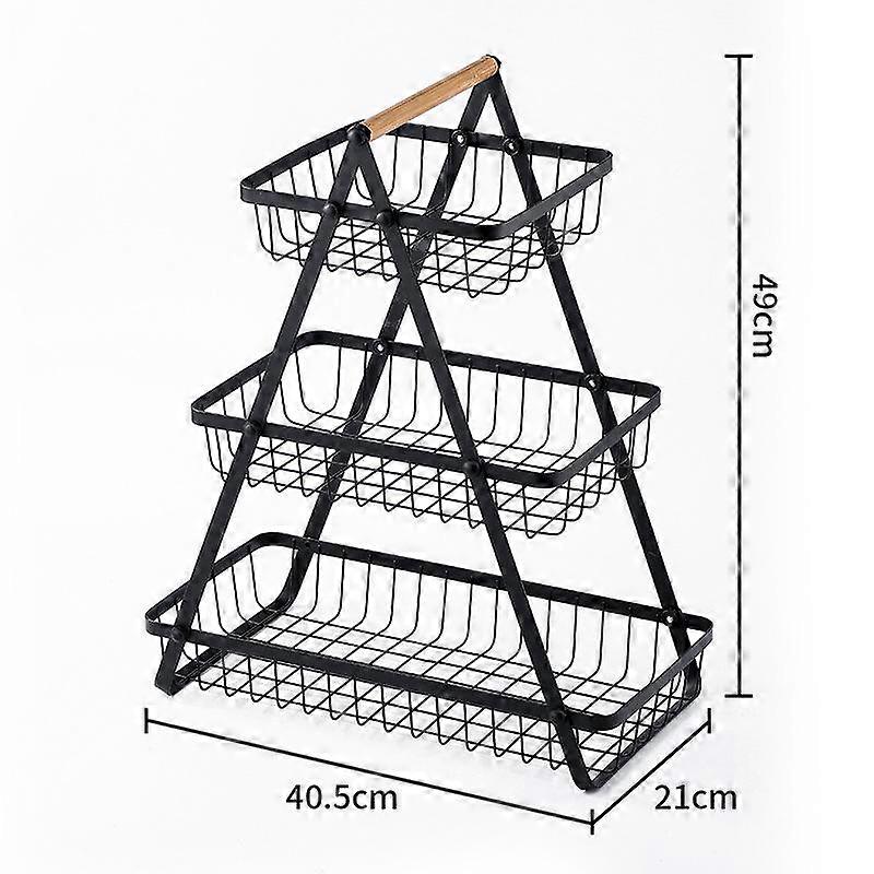 Kitchen Multi-functional Vegetable and Fruit Storage Rack Fruit Tray Snack Vegetable Storage Rack Portable Candy Tray Fruit Basket