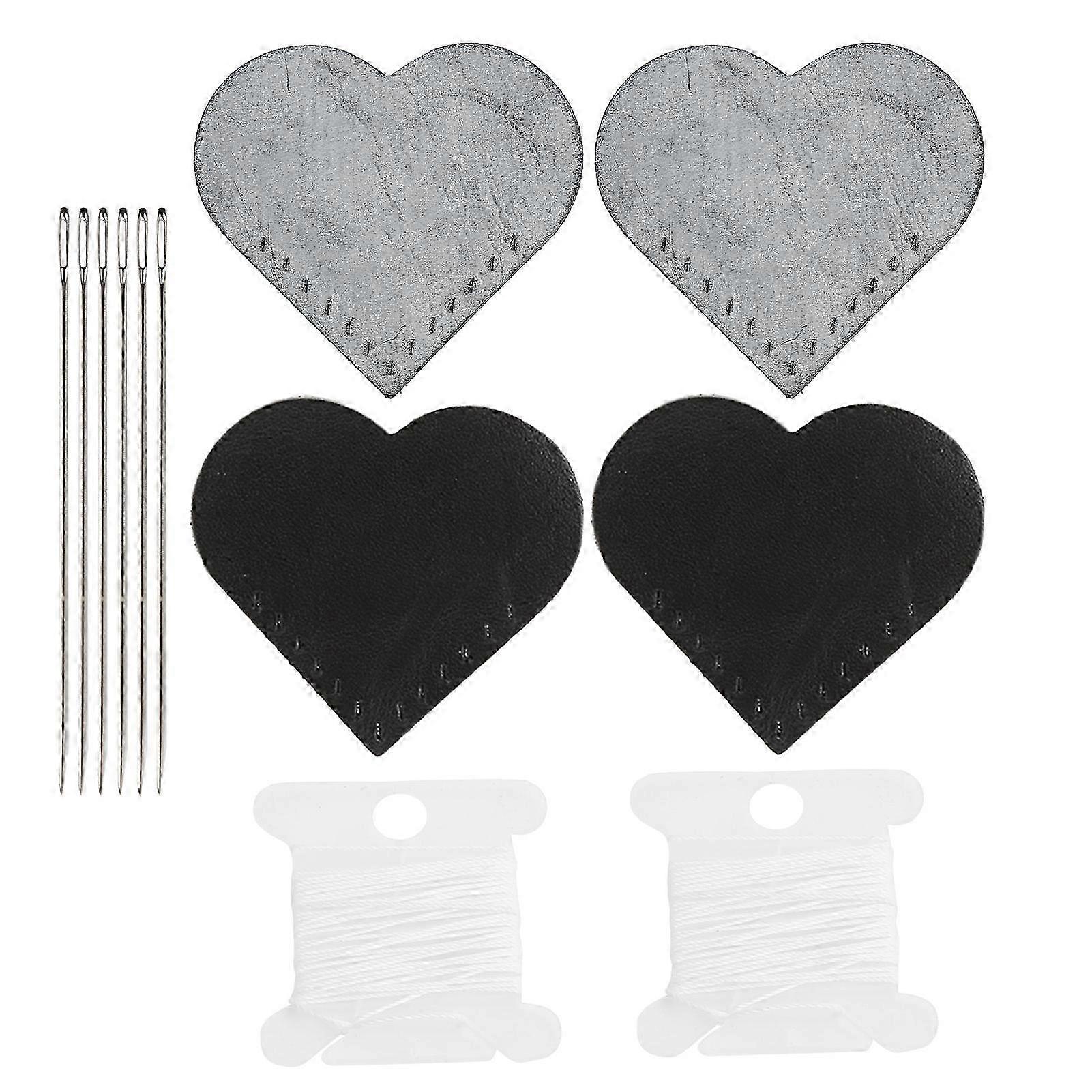2 Set Page Corner HeartShaped Bookmarks Marker Patch Fabric HandMade Sewing Material