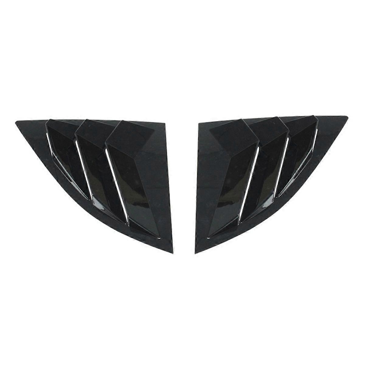Rear Window Shutters Triangle Cover Trim Stickers for A90 A91 2019-2025 Accessories
