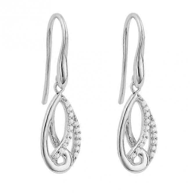 Boucles d’oreilles Fiorelli en argent et platine E6370C