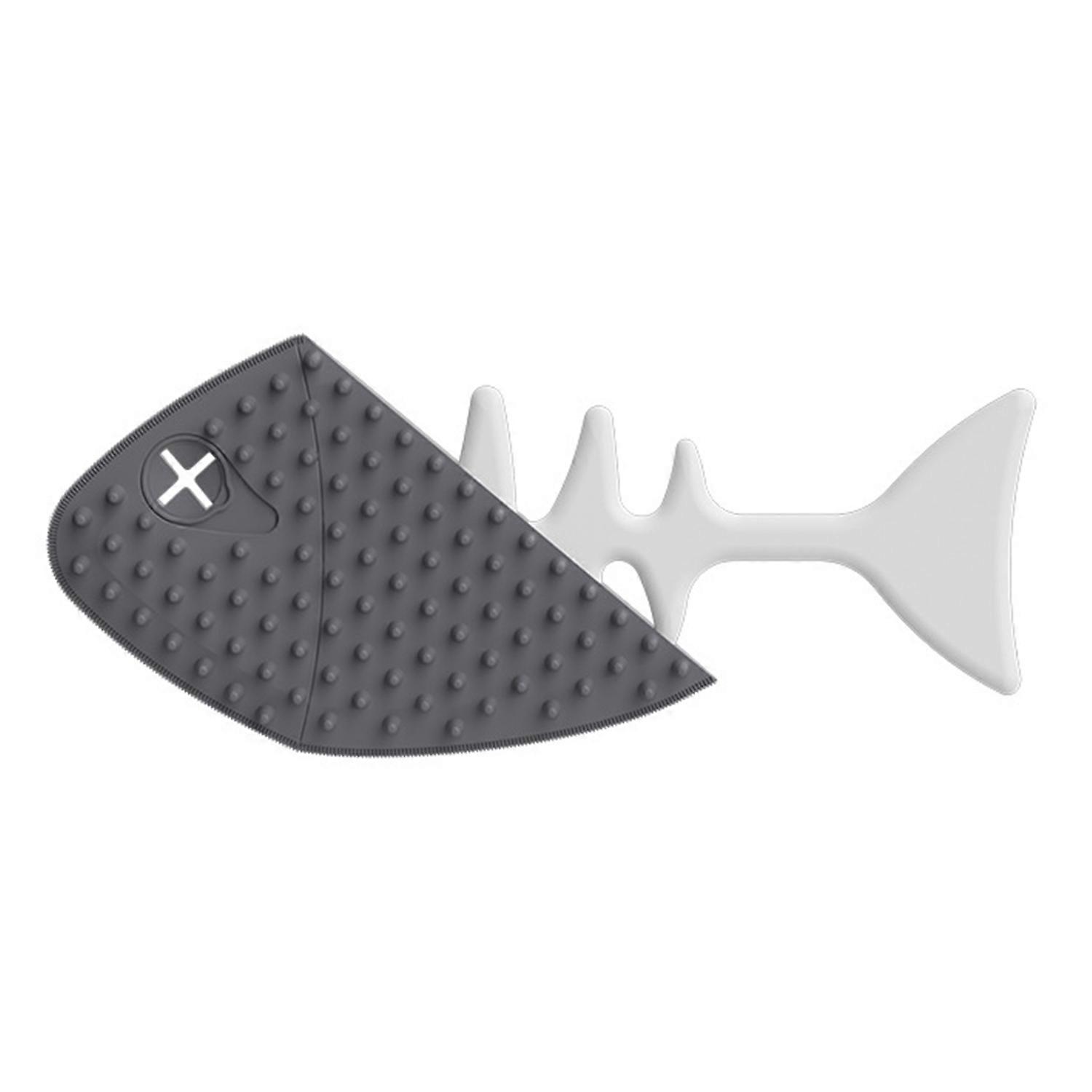 Fishbone-Shaped Cat Brushes for Indoor Cats Pet Hair Removal Detangling Brush Ergonomic Handle Cat