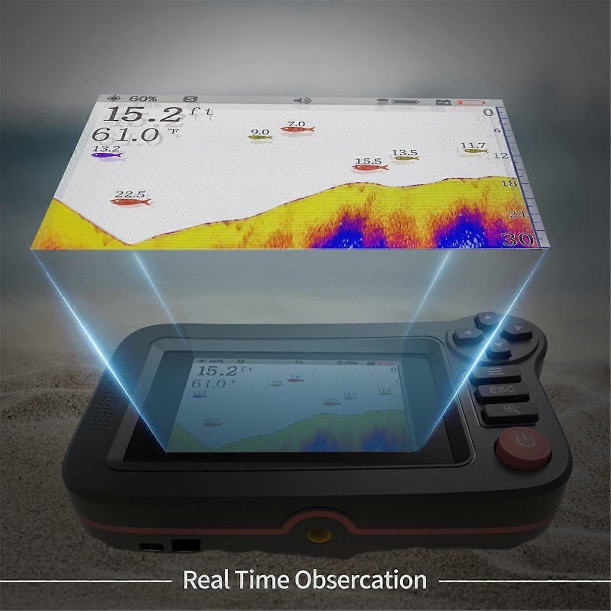 Smart Fish Finder - Portable Fish Finder and Depth Finder for Recreational Fishing From Dock, Shore