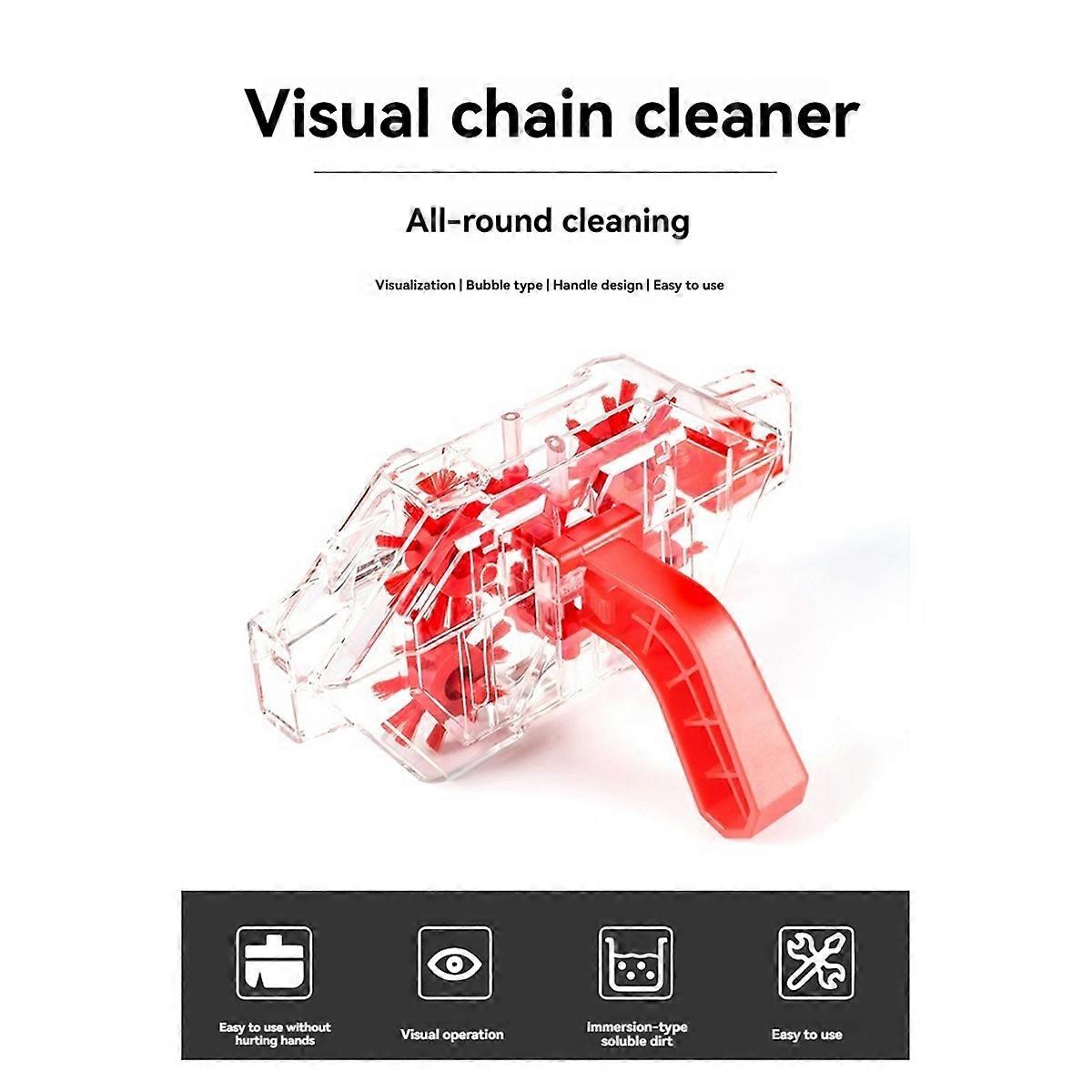 Bike Chain Cleaner Bicycle Chain Washer Scrubber Portable Cycling