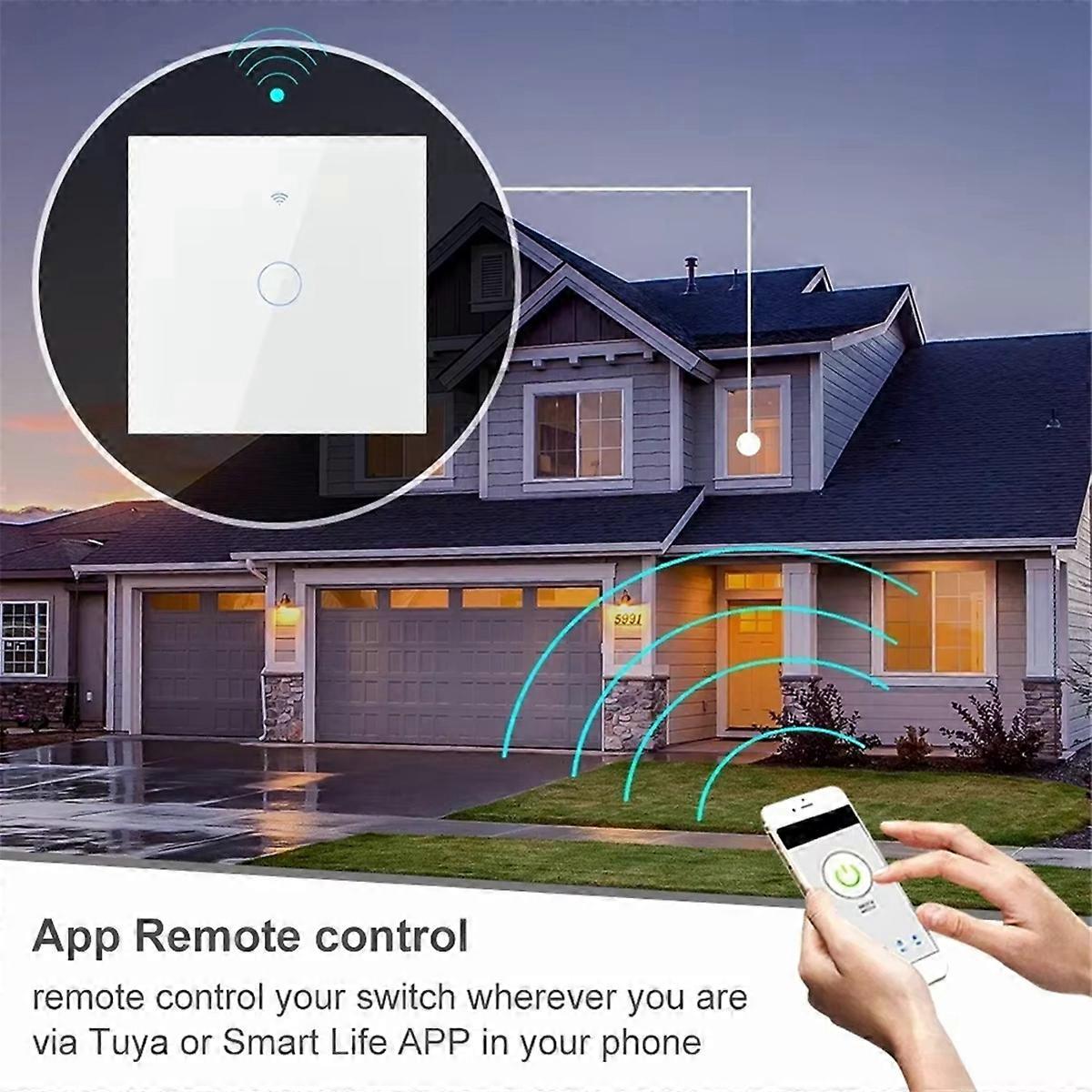 Smart Wireless Touch Wall Light with Switch Button with No Neutral