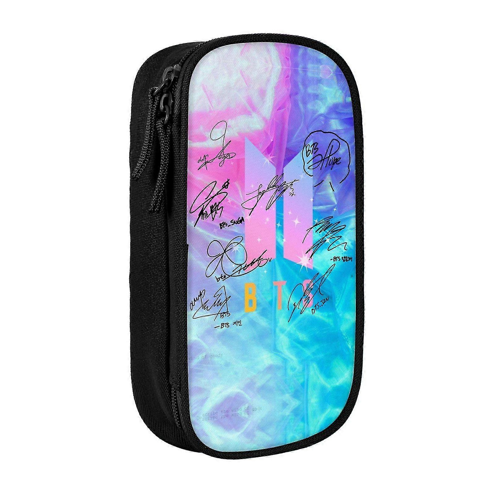 r1317 Kpop BTS Pencil Case, Multipurpose Pencase ,Large Capacity