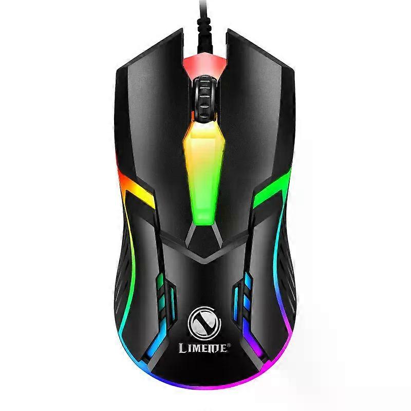 1/2/3PCS Luminous Mouse 3D 3 Buttons USB Mice Wired 1.4M Backlit Mouse Competitive Gaming Mice With RGB Back Light for Notebook