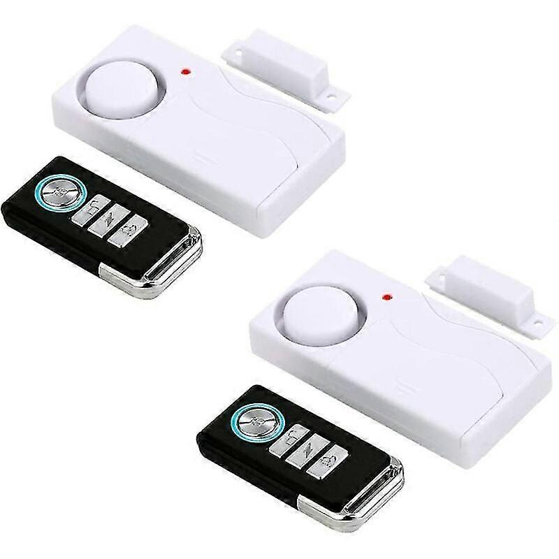Wireless Door Alarm Window Opener Alarm Home Security Sensor Pool Alarm Child Security Anti-Theft (2 Pack)-Good