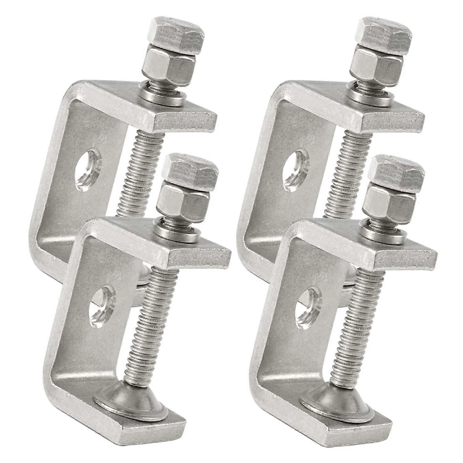 4 Pack C Clamps for Woodworking and Welding 1in to 1.65in