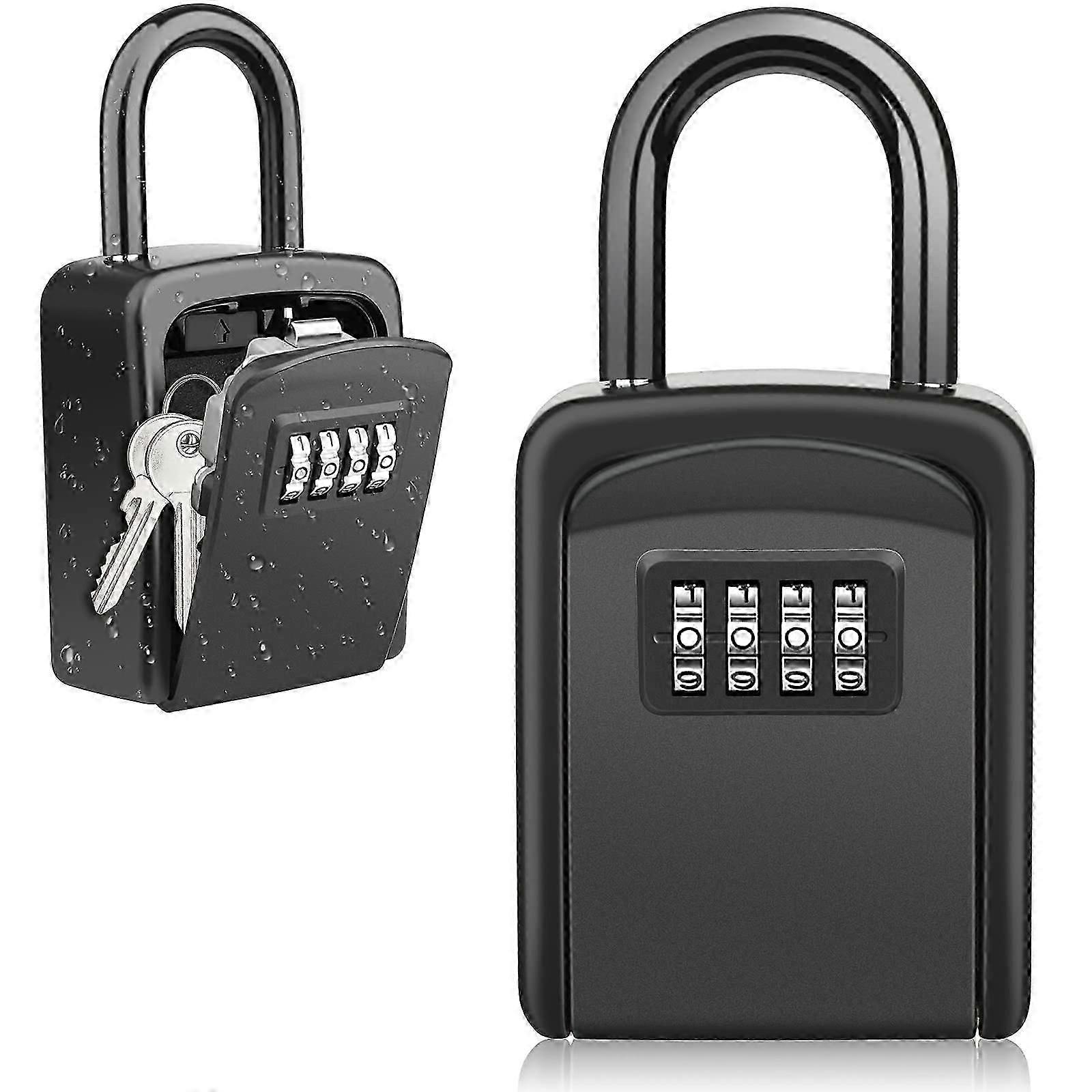 Key Safe With Hanger, [newest] Waterproof Key Box Outdoor Key Box, Combination Key Safe For Home, Garage,