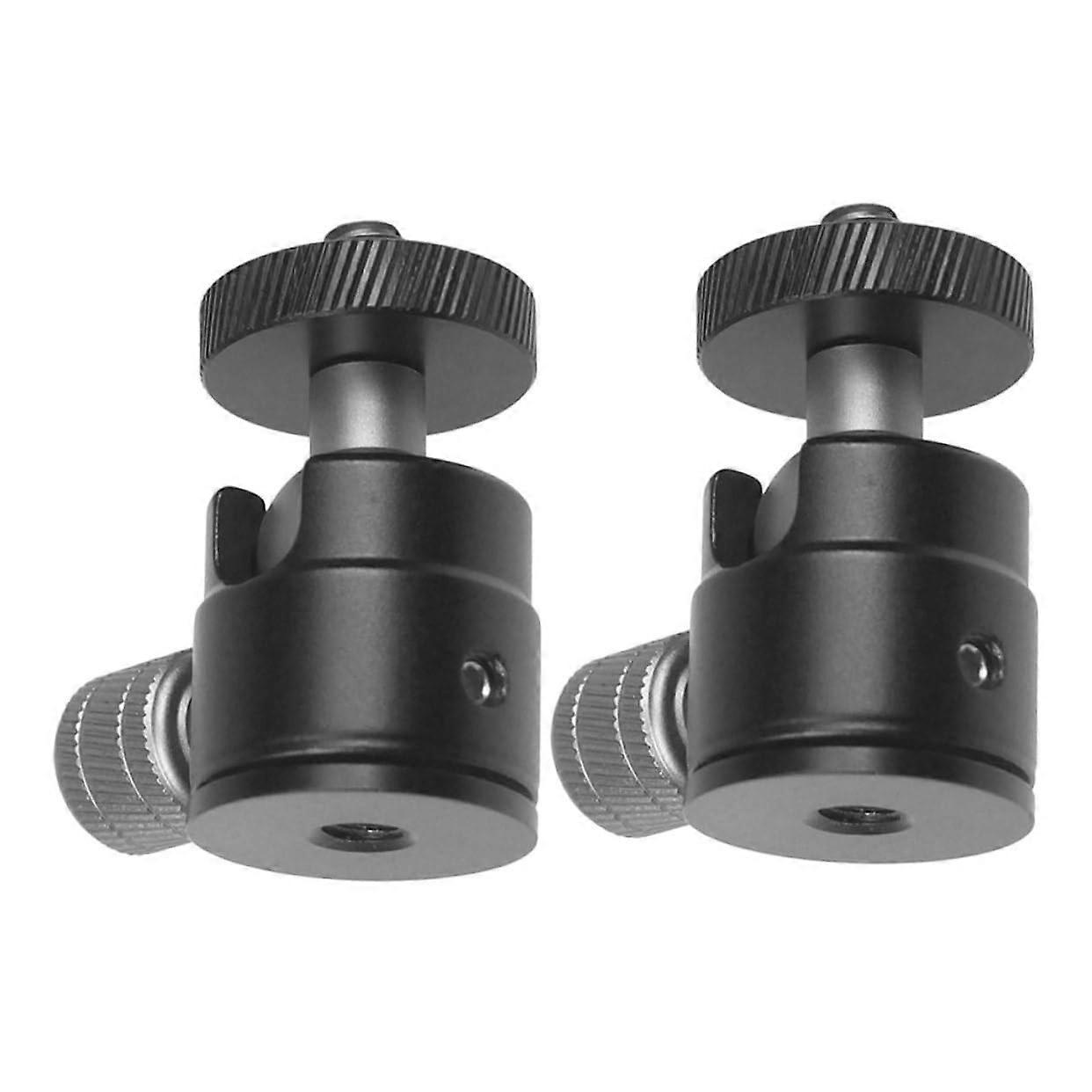 2pcs Mini Ball Head Mount for Projector Aluminum Camera Alloy Tripod Adapter 360° Rotati