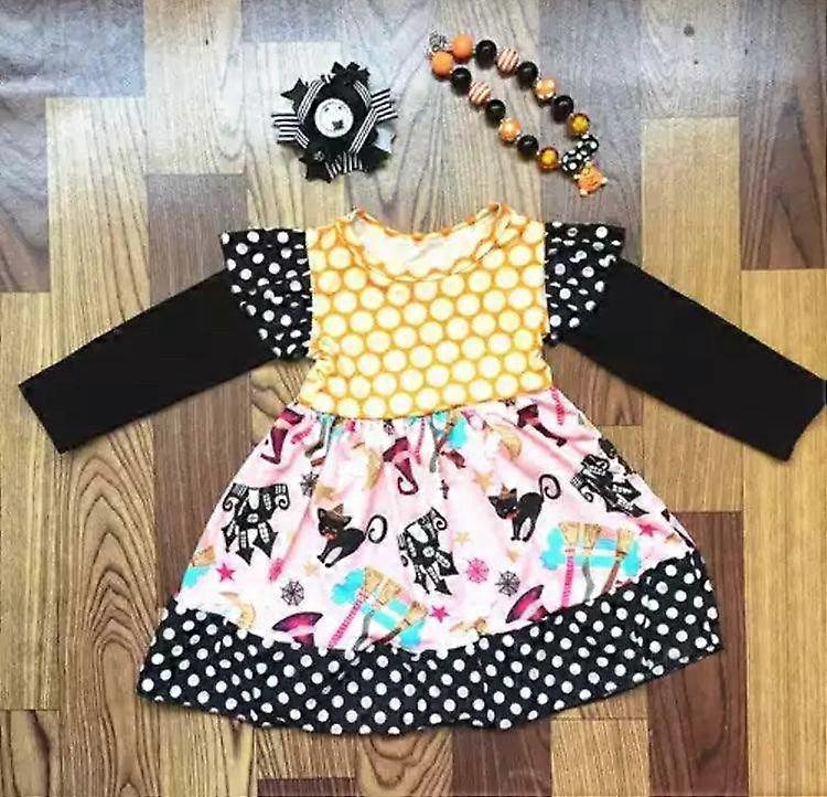 Sets Beautiful Halloween Bow Necklace Dress