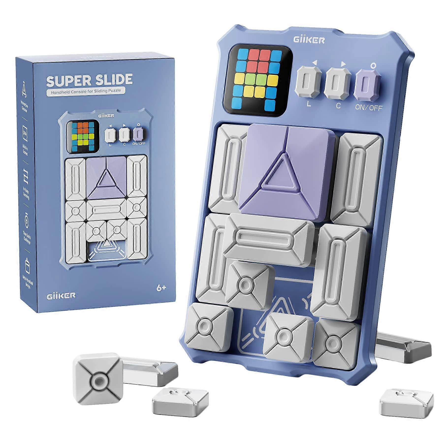 Super Sliding Puzzle Games 500+ Difficulty Intelligence Toy for Kids and Adults, 3D Brain Teaser Puzzle Set