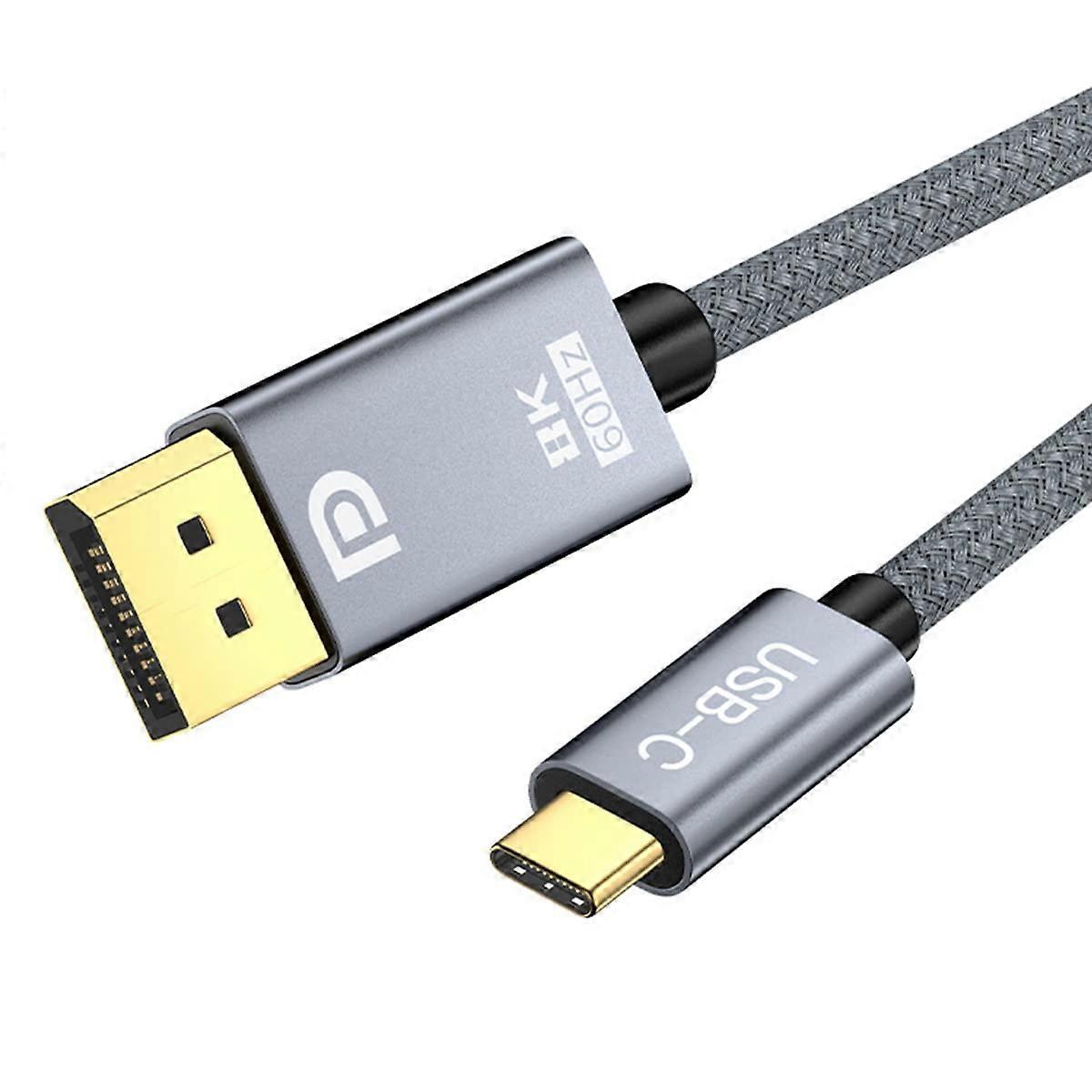 USB C to DisplayPort 1.4 Cable 8K@60Hz 6FT Thunderbolt 4/3 to DisplayPort 4K@144Hz