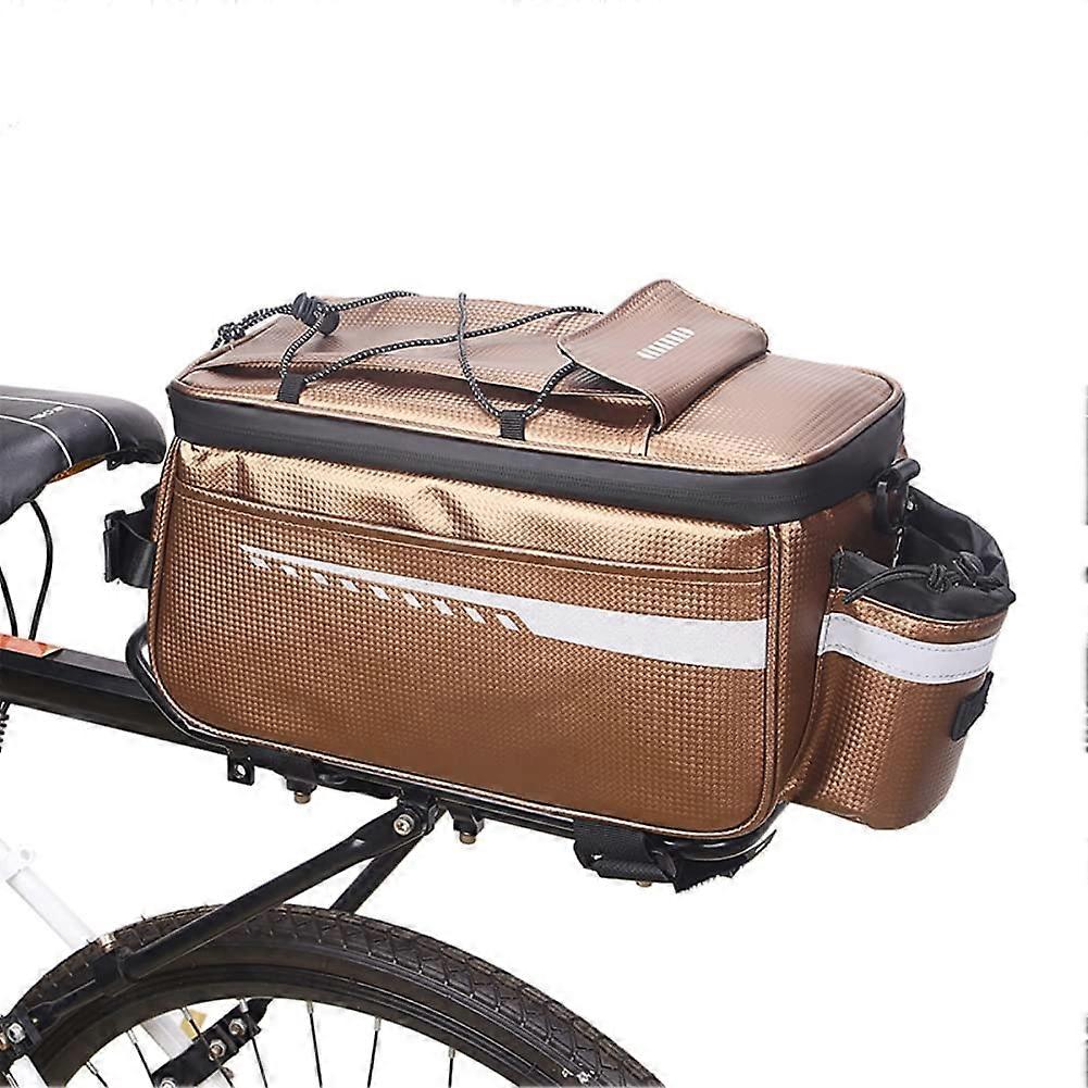 Reflective Rear Rack Bicycle Bag Insulated Trunk Cooler, Pannier, Seat Cargo Storage Cycling Saddle Luggage Shoulder Bag (1 Pack)