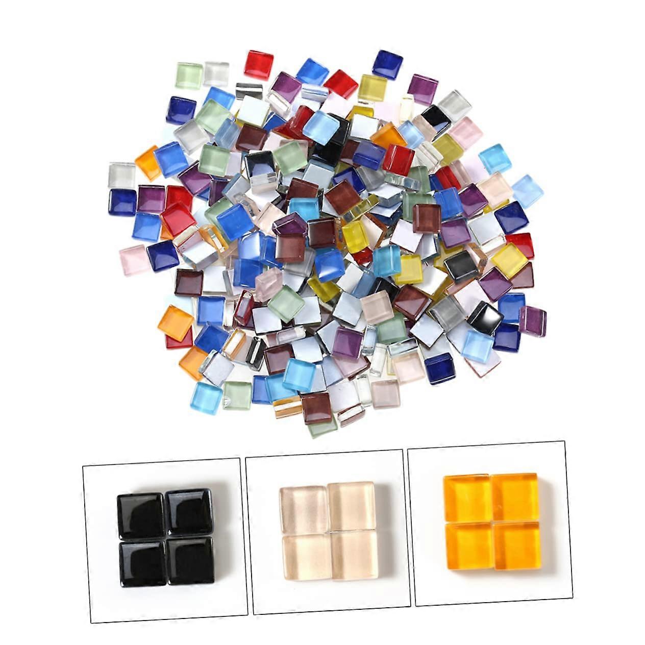 10mm Crystal Mixed Mosaic Tiles For Adults Arts Crafts DIY 600g Assorted Colors Tile Kit