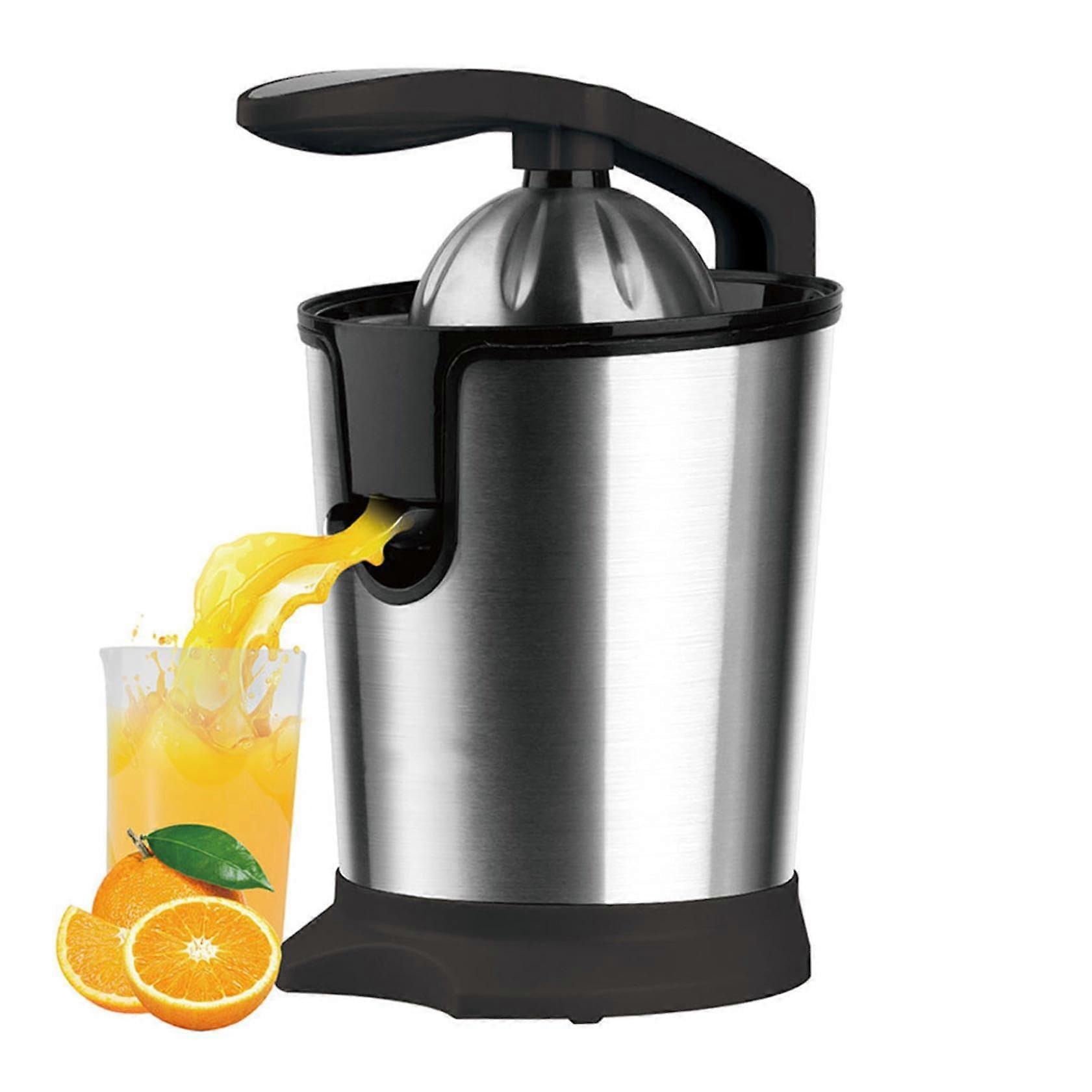 Electric Orange Juicer Squeezer, Stainless Steel Slow Masticating Juicer for Fruits and Vegetables, Auto Juicing System