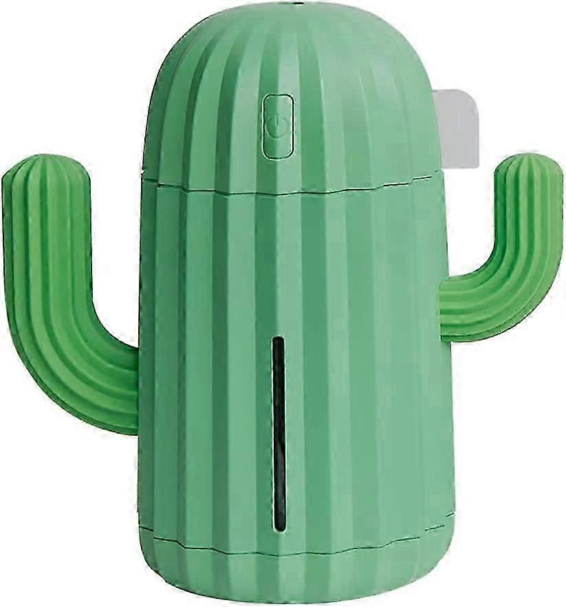 Cactus Humidifier/USB Air Purifier/Car Atomization Fairy Bullet Humidifier Suitable,Green