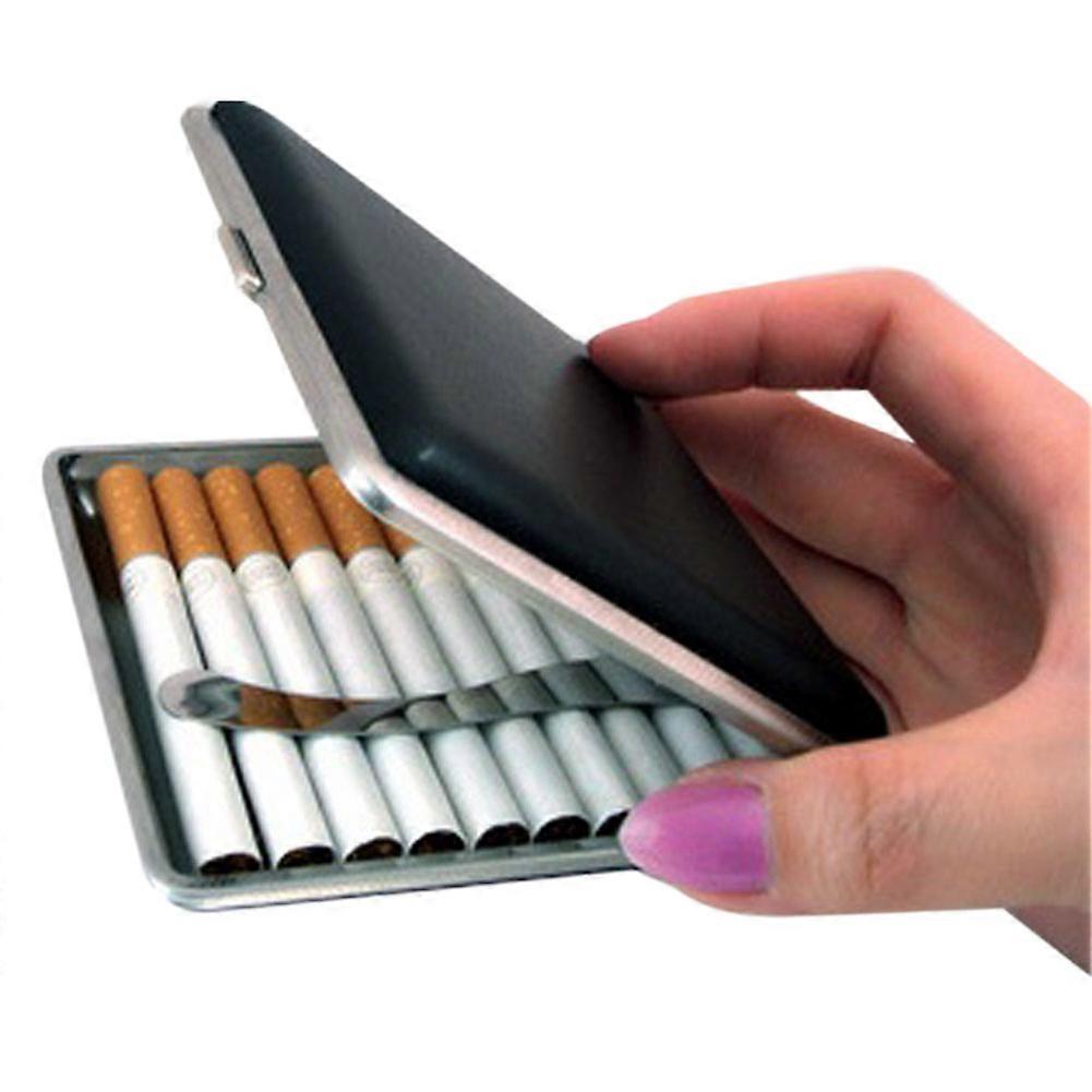 Leather Pocket Cigarette  Case Box Holder  Storage Case Gift