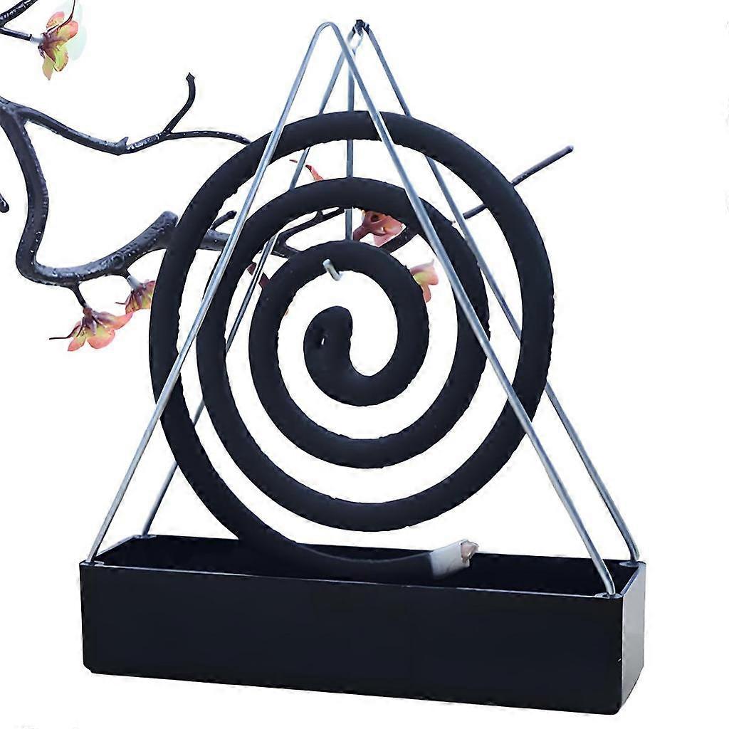 Iron Plastic Mosquito Coil Holder & Incense Burner Frame Incense Holders Coil Modern Repellent Incense Rack For Household Bedroom Patio