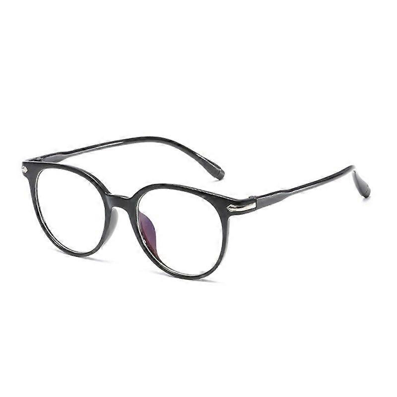 HD Clear Glasses Women Anti Blue Light Computer Glasses Fashionable Anti-fatigue Large Frame Plain Eyeglasses