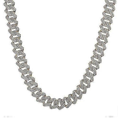 Nl021z Collier de Zircon Cubain Micro-incrusté