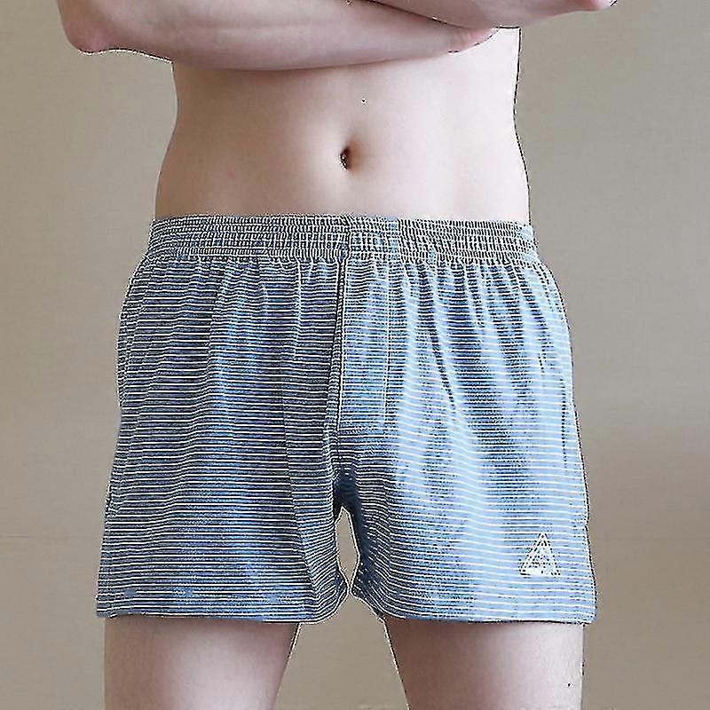 Underkläder för män Lös andningsbar rand kalsonger boxershorts