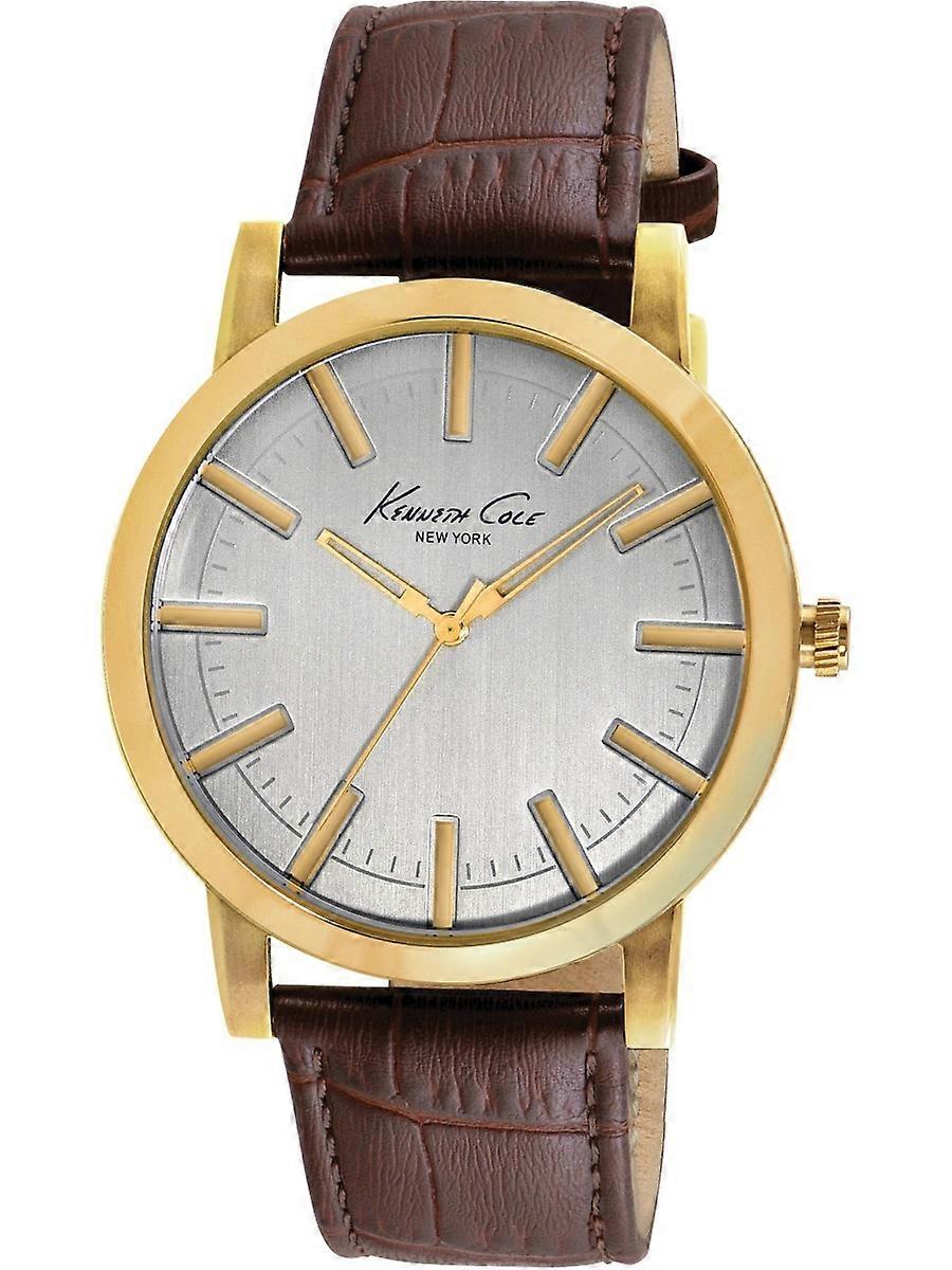 Kenneth Cole Brun Äkta Läder IKC8043 Herrklocka
