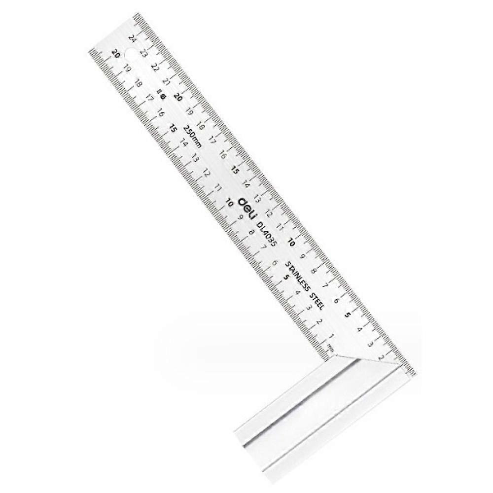 High-Quality L-Shaped Ruler, Stainless Steel, Wear-Resistant With Clear Scale, Suitable For Professional And Personal Projects